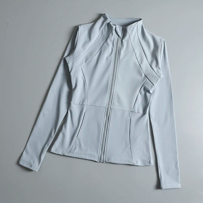 Women's round neck high elastic loose fit jacket with stand collar

Lightweight casual stand up collar jacket for spring and fall

High stretch loose jacket for women with zip-up stand collar

Trendy loose fit jacket for women with round neck and high elasticity

Breathable casual top jacket with stand collar for streetwear fashion

Comfy high elastic jacket for women with a modern round neckline

Stand collar zip jacket for women with relaxed loose fit design

Fashionable round collar loose jacket for laye
