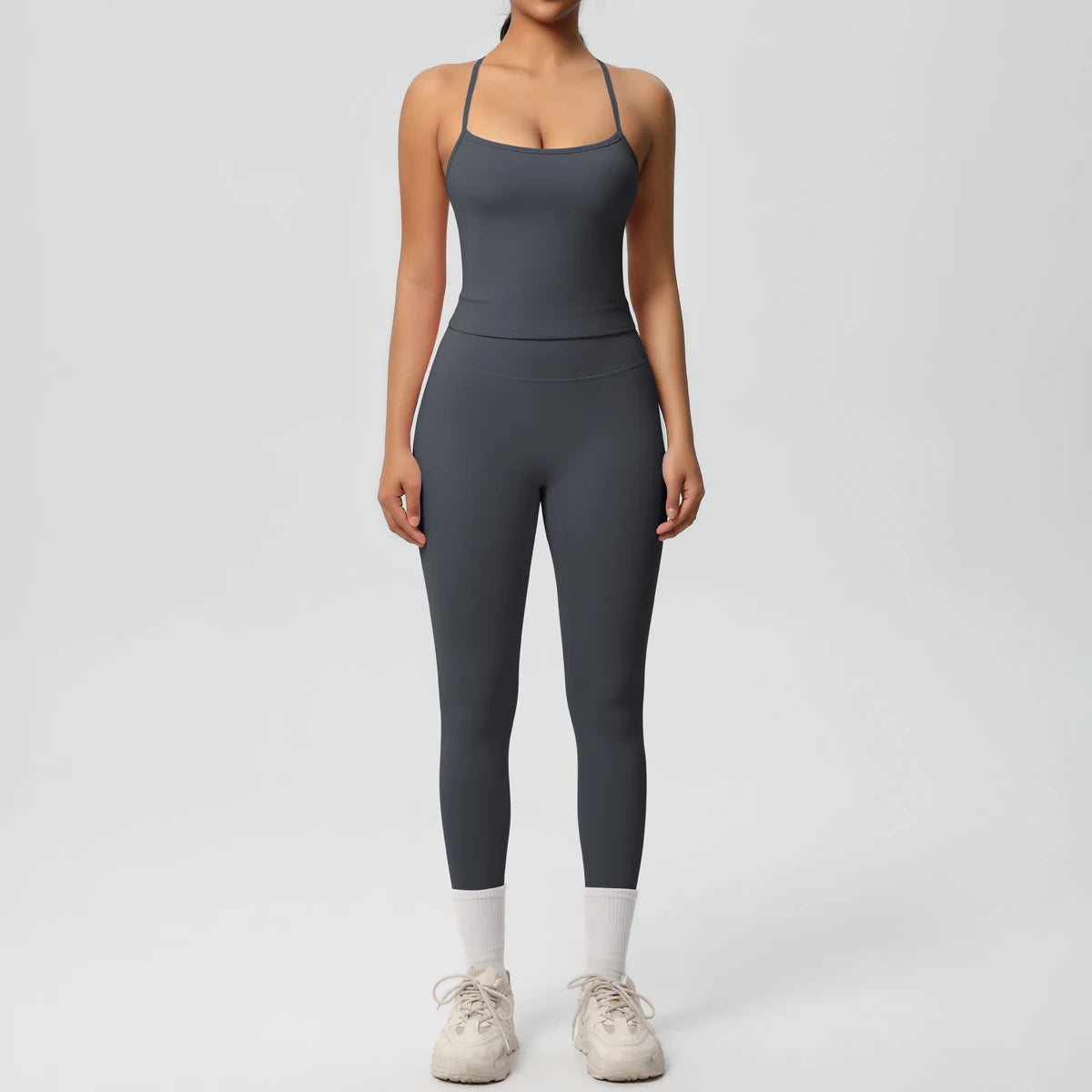 2-Piece Sportswear Yoga Gym Top and Bottom Set