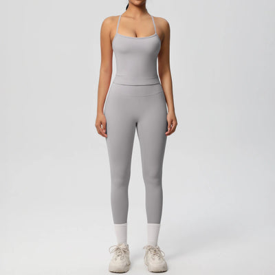 2-Piece Sportswear Yoga Gym Top and Bottom Set