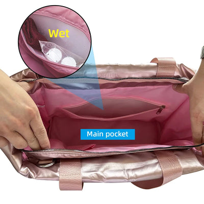 Large capacity gym bag for women with yoga mat holder

Cute pink workout tote bag for gym and travel

Stylish girly gym bag with shoe compartment and pockets

Waterproof yoga tote bag for women with large storage

Trendy fitness duffel bag for women with multiple compartments

Lightweight large gym bag for ladies with wet pocket

Travel-friendly yoga gym tote bag for women

Pretty gym bags for women with spacious interior

Fashionable workout bag for women with yoga gear storage

Multipurpose gym tote for w