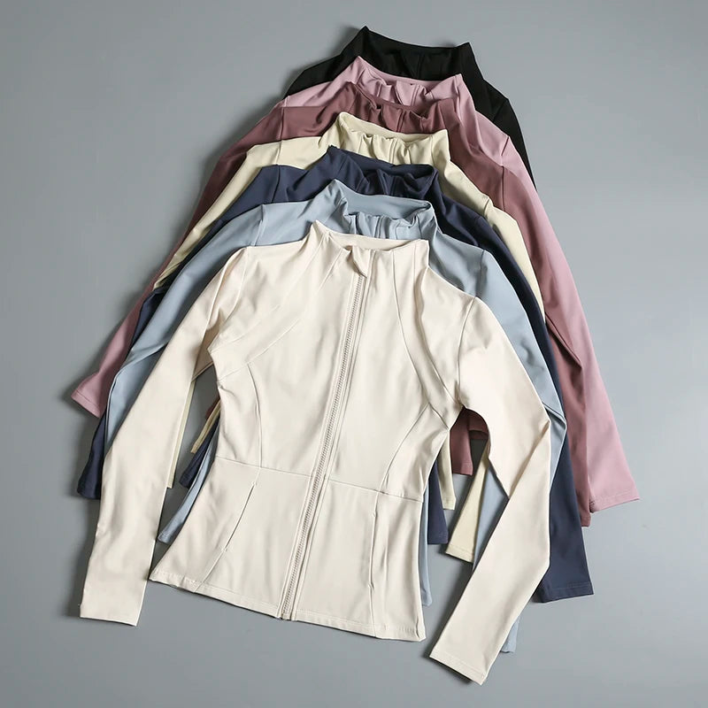 Women's round neck high elastic loose fit jacket with stand collar

Lightweight casual stand up collar jacket for spring and fall

High stretch loose jacket for women with zip-up stand collar

Trendy loose fit jacket for women with round neck and high elasticity

Breathable casual top jacket with stand collar for streetwear fashion

Comfy high elastic jacket for women with a modern round neckline

Stand collar zip jacket for women with relaxed loose fit design

Fashionable round collar loose jacket for laye