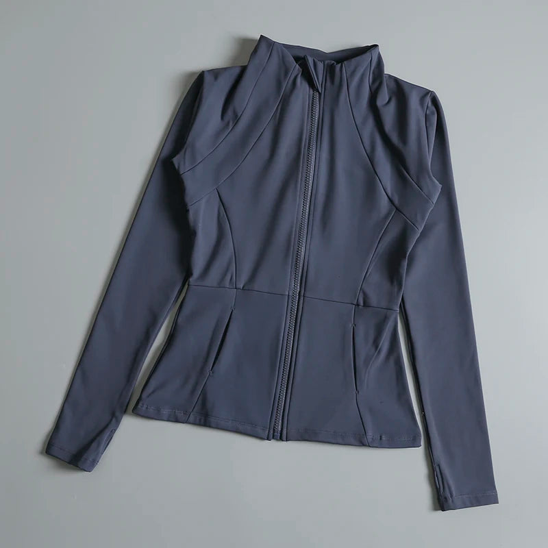 Women's round neck high elastic loose fit jacket with stand collar

Lightweight casual stand up collar jacket for spring and fall

High stretch loose jacket for women with zip-up stand collar

Trendy loose fit jacket for women with round neck and high elasticity

Breathable casual top jacket with stand collar for streetwear fashion

Comfy high elastic jacket for women with a modern round neckline

Stand collar zip jacket for women with relaxed loose fit design

Fashionable round collar loose jacket for laye