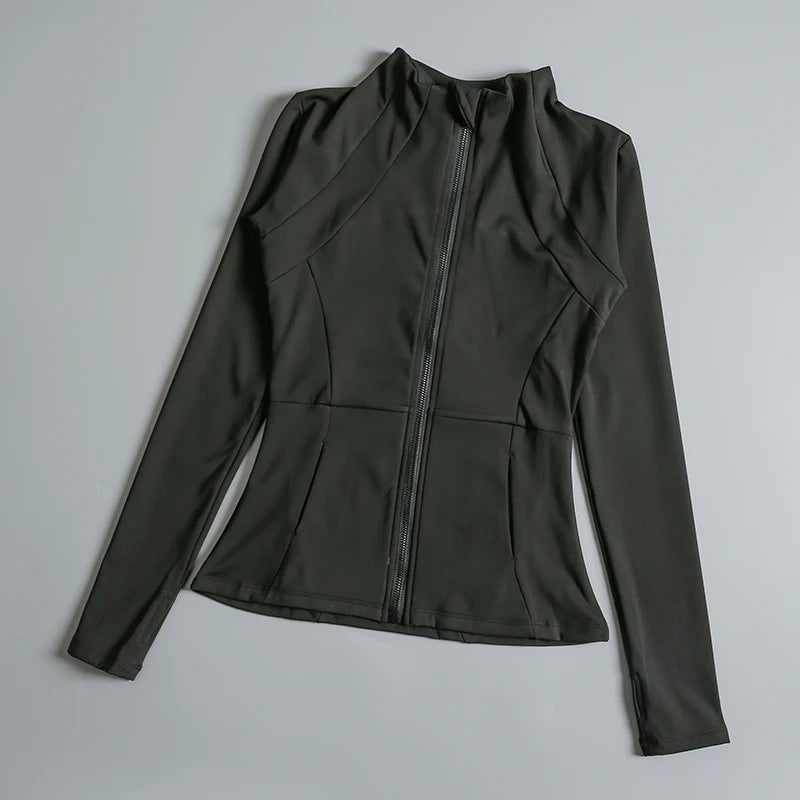 Women's round neck high elastic loose fit jacket with stand collar

Lightweight casual stand up collar jacket for spring and fall

High stretch loose jacket for women with zip-up stand collar

Trendy loose fit jacket for women with round neck and high elasticity

Breathable casual top jacket with stand collar for streetwear fashion

Comfy high elastic jacket for women with a modern round neckline

Stand collar zip jacket for women with relaxed loose fit design

Fashionable round collar loose jacket for laye