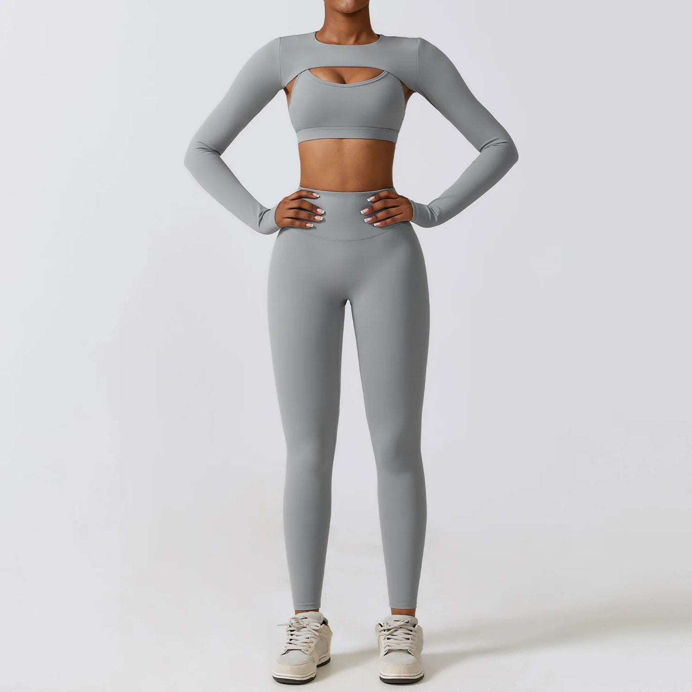 Women's 3 Piece Seamless Workout Set Long Sleeve Crop Top

High Waisted Leggings and Sports Bra Gym Outfit for Women

Women's Yoga Set with Sports Bra and Long Sleeve Top

2 Piece Activewear Set for Women Gym Leggings and Bra

Matching Workout Set Women Long Sleeve Crop Top and Leggings

Compression Workout Clothes for Women 3 Piece Set

Athleisure Outfits for Women Long Sleeve Top and Leggings

Women’s Gym Set with Long Sleeve Top Sports Bra and Leggings

Seamless Athletic Set for Women Yoga Bra Crop Top L
