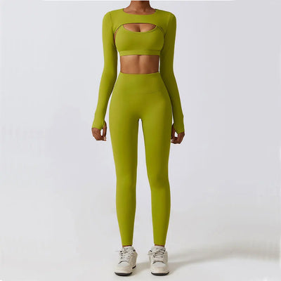 Women's 3 Piece Seamless Workout Set Long Sleeve Crop Top

High Waisted Leggings and Sports Bra Gym Outfit for Women

Women's Yoga Set with Sports Bra and Long Sleeve Top

2 Piece Activewear Set for Women Gym Leggings and Bra

Matching Workout Set Women Long Sleeve Crop Top and Leggings

Compression Workout Clothes for Women 3 Piece Set

Athleisure Outfits for Women Long Sleeve Top and Leggings

Women’s Gym Set with Long Sleeve Top Sports Bra and Leggings

Seamless Athletic Set for Women Yoga Bra Crop Top L