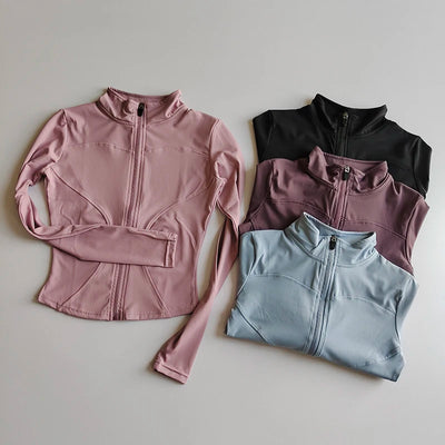 Women's Quick Dry Yoga Jacket with Stand Collar

Lightweight Long Sleeve Workout Jacket for Women

Breathable Quick Dry Fitness Jacket with Zipper

Slim Fit Sports Jacket with Stand Up Collar for Women

Moisture Wicking Long Sleeve Athletic Jacket

High Stretch Yoga Jacket for Women with Full Zip

Ladies Quick Dry Running Jacket with Thumb Holes

Long Sleeve Gym Jacket with Stand Collar and Pockets

Women's Activewear Jacket for Yoga and Running

Zip Up Quick Dry Jacket for Fitness and Sports


