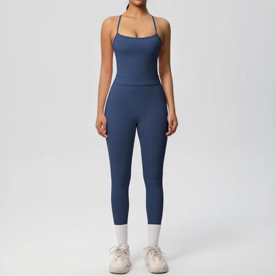 2-Piece Sportswear Yoga Gym Top and Bottom Set