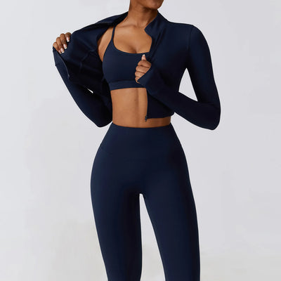 Women's 3 Piece Seamless Workout Set Long Sleeve Crop Top

High Waisted Leggings and Sports Bra Gym Outfit for Women

Women's Yoga Set with Sports Bra and Long Sleeve Top

2 Piece Activewear Set for Women Gym Leggings and Bra

Matching Workout Set Women Long Sleeve Crop Top and Leggings

Compression Workout Clothes for Women 3 Piece Set

Athleisure Outfits for Women Long Sleeve Top and Leggings

Women’s Gym Set with Long Sleeve Top Sports Bra and Leggings

Seamless Athletic Set for Women Yoga Bra Crop Top L