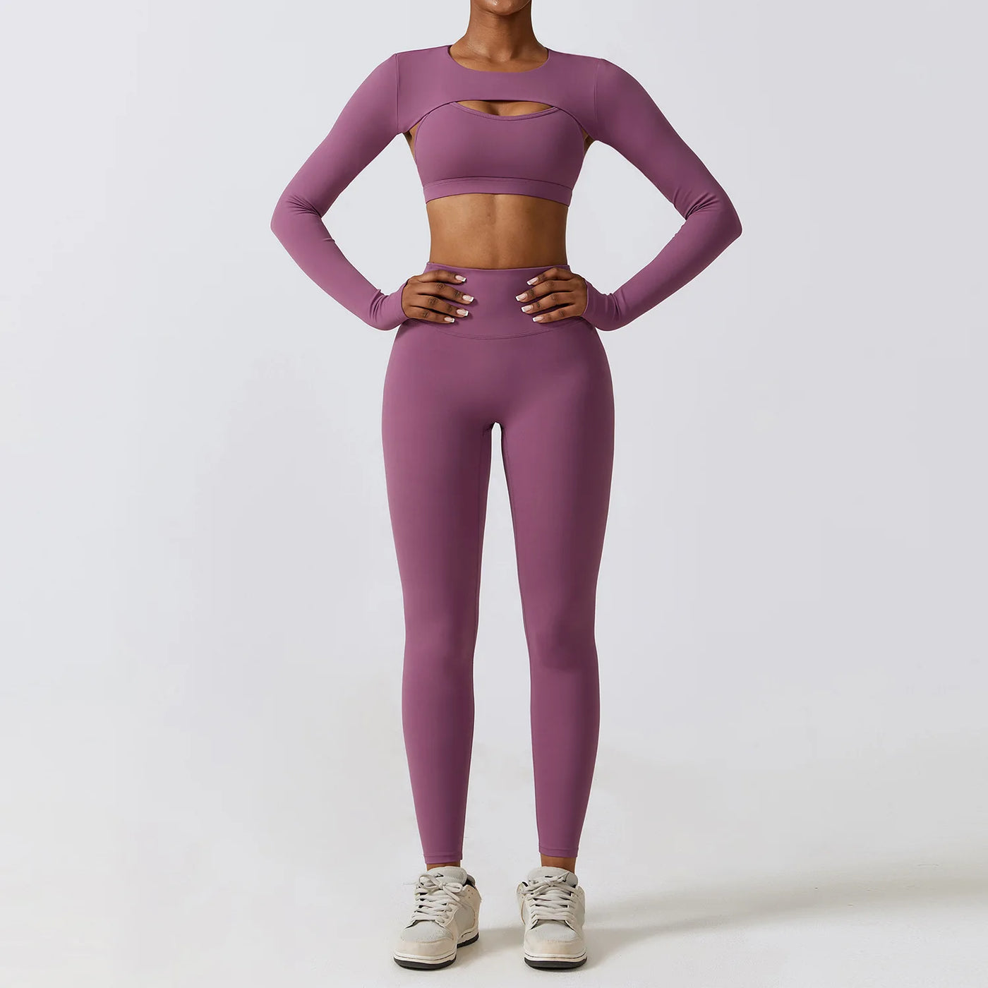 Women's 3 Piece Seamless Workout Set Long Sleeve Crop Top

High Waisted Leggings and Sports Bra Gym Outfit for Women

Women's Yoga Set with Sports Bra and Long Sleeve Top

2 Piece Activewear Set for Women Gym Leggings and Bra

Matching Workout Set Women Long Sleeve Crop Top and Leggings

Compression Workout Clothes for Women 3 Piece Set

Athleisure Outfits for Women Long Sleeve Top and Leggings

Women’s Gym Set with Long Sleeve Top Sports Bra and Leggings

Seamless Athletic Set for Women Yoga Bra Crop Top L
