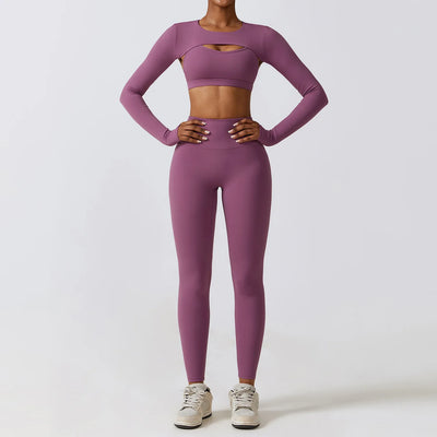 Women's 3 Piece Seamless Workout Set Long Sleeve Crop Top

High Waisted Leggings and Sports Bra Gym Outfit for Women

Women's Yoga Set with Sports Bra and Long Sleeve Top

2 Piece Activewear Set for Women Gym Leggings and Bra

Matching Workout Set Women Long Sleeve Crop Top and Leggings

Compression Workout Clothes for Women 3 Piece Set

Athleisure Outfits for Women Long Sleeve Top and Leggings

Women’s Gym Set with Long Sleeve Top Sports Bra and Leggings

Seamless Athletic Set for Women Yoga Bra Crop Top L