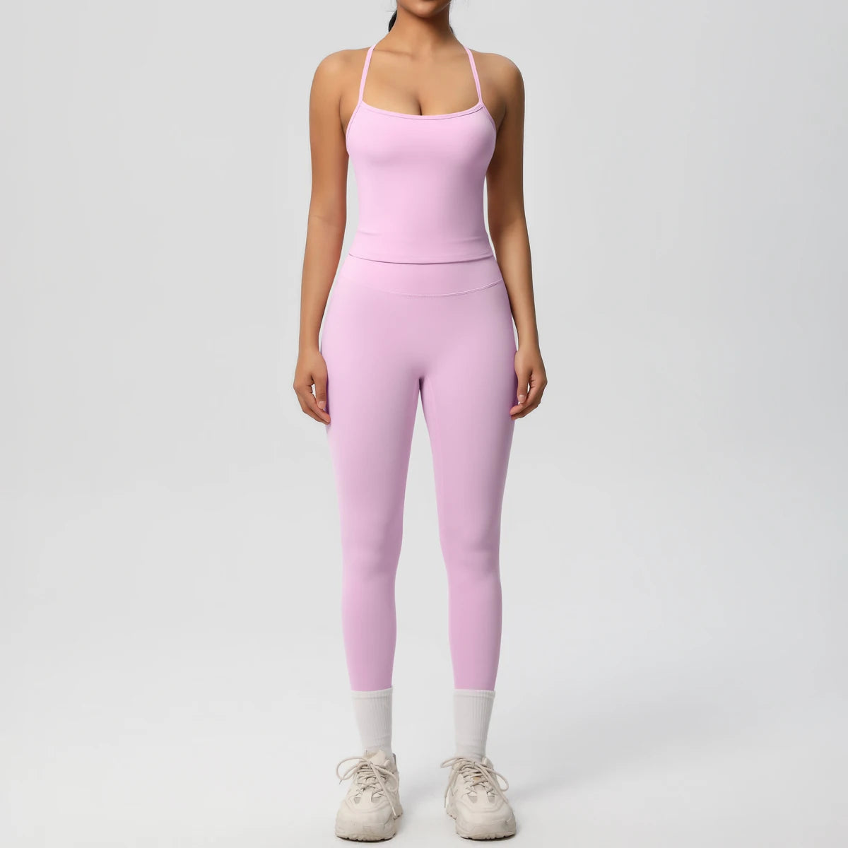 2-Piece Sportswear Yoga Gym Top and Bottom Set