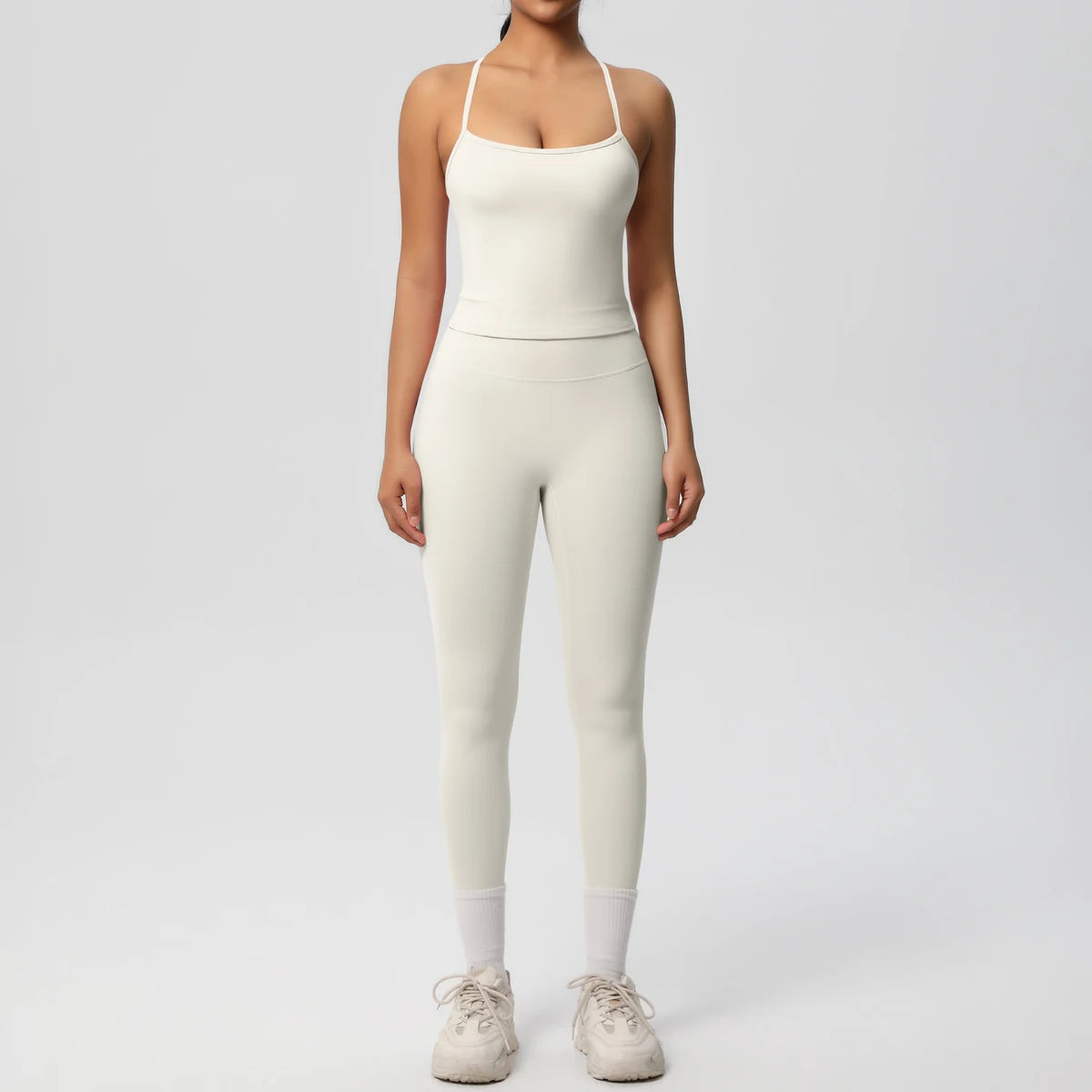 2-Piece Sportswear Yoga Gym Top and Bottom Set