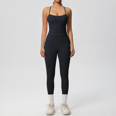 2-Piece Sportswear Yoga Gym Top and Bottom Set