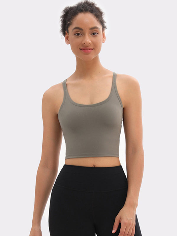 Yoga All-In-One Solid Pastel Sports Bra