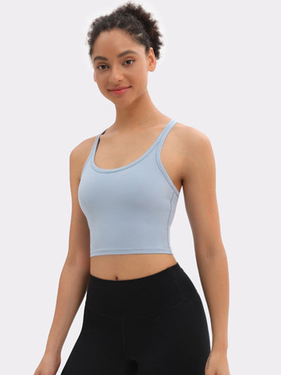 Yoga All-In-One Solid Pastel Sports Bra