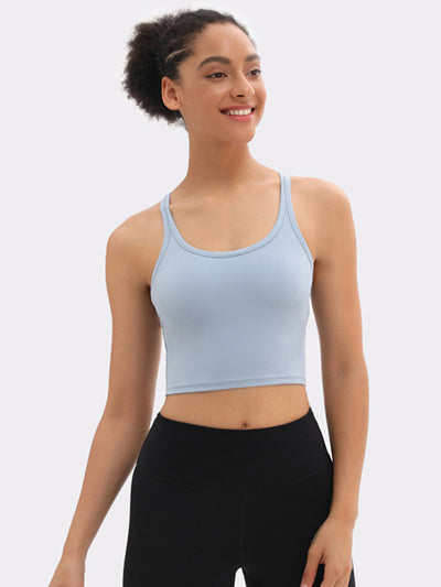 Yoga All-In-One Solid Pastel Sports Bra