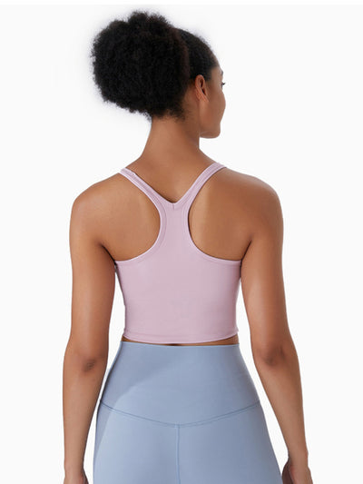 Yoga All-In-One Solid Pastel Sports Bra