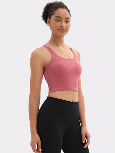Yoga All-In-One Solid Pastel Sports Bra