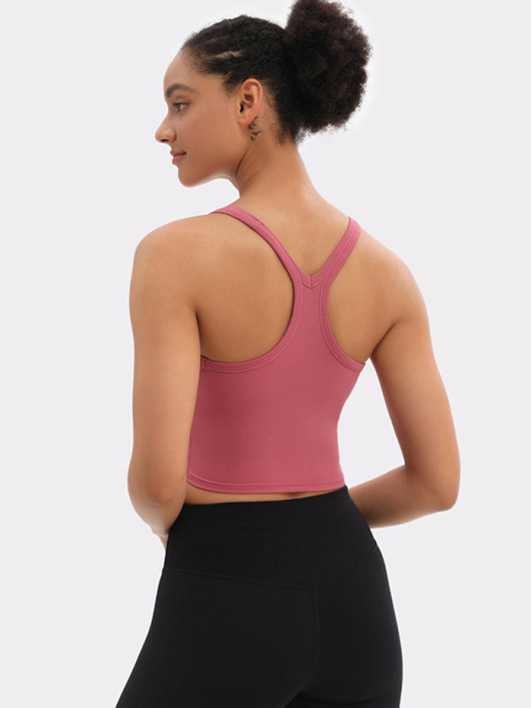 Yoga All-In-One Solid Pastel Sports Bra