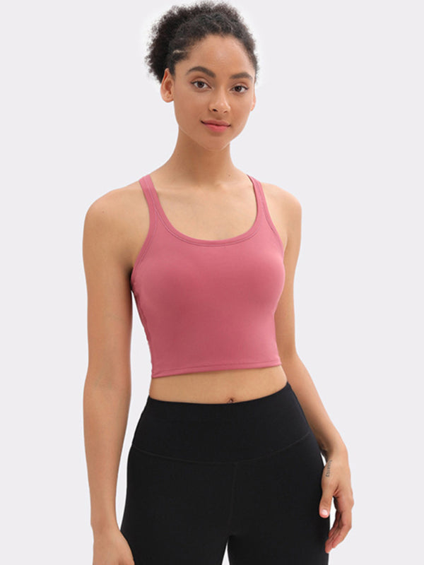 Yoga All-In-One Solid Pastel Sports Bra