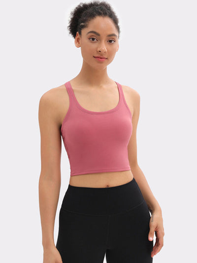 Yoga All-In-One Solid Pastel Sports Bra