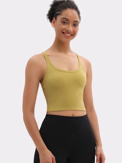 Yoga All-In-One Solid Pastel Sports Bra