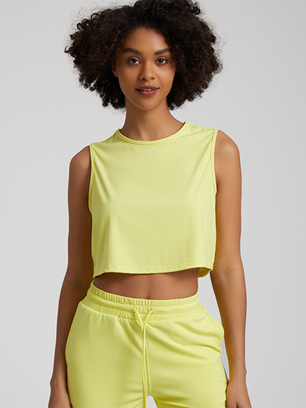 T-Shirts Thin Yoga Loose Sleeveless Fitness Top