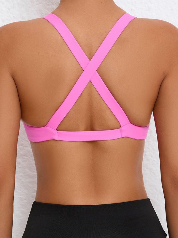 Quick-Drying Yoga Cross-Back Sports Bra