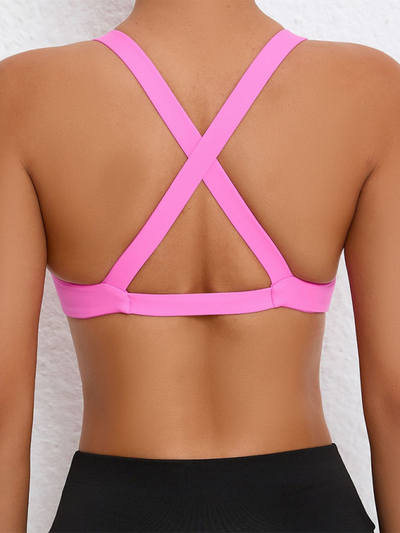 Quick-Drying Yoga Cross-Back Sports Bra