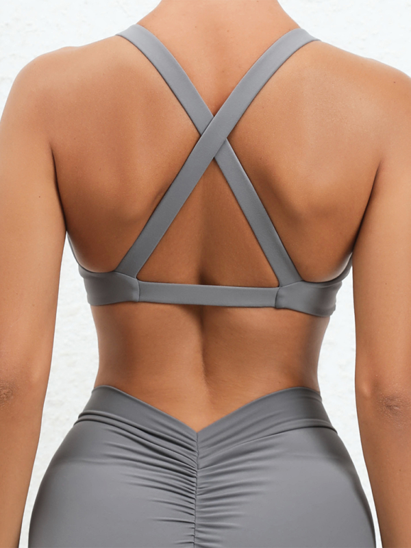 Quick-Drying Yoga Cross-Back Sports Bra