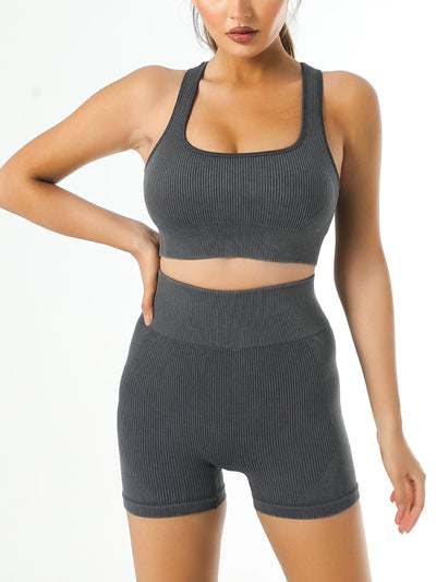 Yoga Sports Workout Gym Solid Color Sports Bra