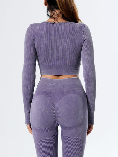 Quick Dry Long Sleeve Seamless Yoga Wear Top