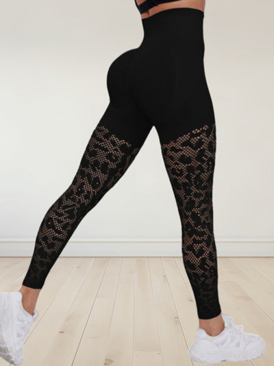 Double Butt Lift Yoga Fitness Seamless Hollow Leggings