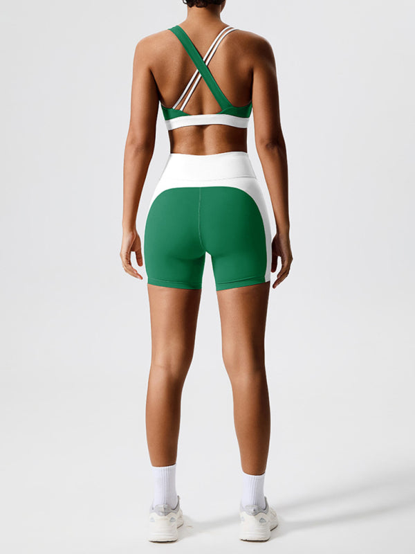 Environmentally Friendly Fabric Backless Yoga Top + Yoga Pants Set