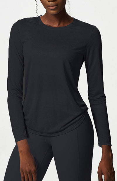 women's round neck quick dry workout top

curved hem long sleeve gym shirt for women

breathable athletic top with long sleeves

quick dry sportswear top for running women

moisture wicking curved hem fitness shirt

ladies long sleeve breathable training top

lightweight long sleeve top for yoga

round neck activewear shirt with curved hem

slim fit long sleeve workout top women

high performance quick dry sports shirt