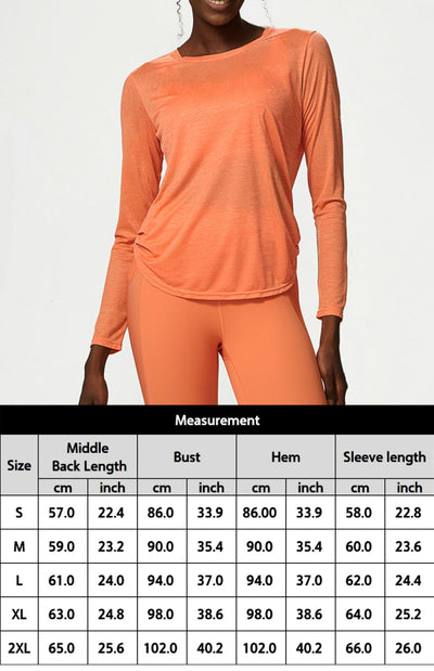 women's round neck quick dry workout top

curved hem long sleeve gym shirt for women

breathable athletic top with long sleeves

quick dry sportswear top for running women

moisture wicking curved hem fitness shirt

ladies long sleeve breathable training top

lightweight long sleeve top for yoga

round neck activewear shirt with curved hem

slim fit long sleeve workout top women

high performance quick dry sports shirt