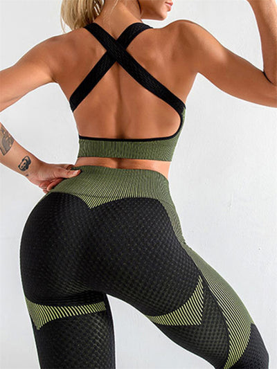 Women’s halter neck yoga set with high waist leggings

Two-piece seamless yoga outfit for women workout

Halter sports bra and high waisted leggings set

Matching yoga tank top and leggings workout set

Tight fit yoga clothes set for women gym wear

High rise yoga pants with halter top set for women

Breathable halter neck athletic wear two-piece set

Women’s yoga outfit with supportive halter tank

Stylish gym wear set with halter neck crop top

Compression yoga leggings and halter top outfit
