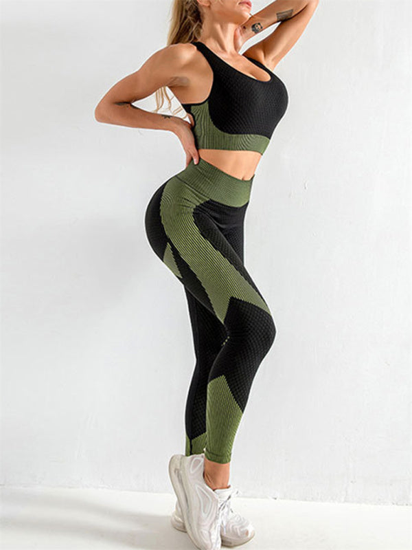 Women’s halter neck yoga set with high waist leggings

Two-piece seamless yoga outfit for women workout

Halter sports bra and high waisted leggings set

Matching yoga tank top and leggings workout set

Tight fit yoga clothes set for women gym wear

High rise yoga pants with halter top set for women

Breathable halter neck athletic wear two-piece set

Women’s yoga outfit with supportive halter tank

Stylish gym wear set with halter neck crop top

Compression yoga leggings and halter top outfit