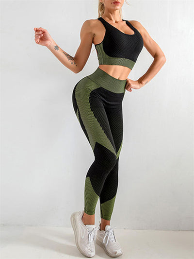 Women’s halter neck yoga set with high waist leggings

Two-piece seamless yoga outfit for women workout

Halter sports bra and high waisted leggings set

Matching yoga tank top and leggings workout set

Tight fit yoga clothes set for women gym wear

High rise yoga pants with halter top set for women

Breathable halter neck athletic wear two-piece set

Women’s yoga outfit with supportive halter tank

Stylish gym wear set with halter neck crop top

Compression yoga leggings and halter top outfit