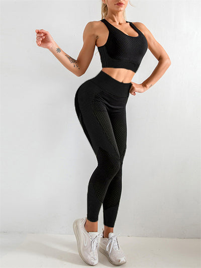 Women’s halter neck yoga set with high waist leggings

Two-piece seamless yoga outfit for women workout

Halter sports bra and high waisted leggings set

Matching yoga tank top and leggings workout set

Tight fit yoga clothes set for women gym wear

High rise yoga pants with halter top set for women

Breathable halter neck athletic wear two-piece set

Women’s yoga outfit with supportive halter tank

Stylish gym wear set with halter neck crop top

Compression yoga leggings and halter top outfit