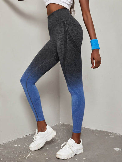 Seamless High Waist Gradient Color Seamless Sports Yoga Pants