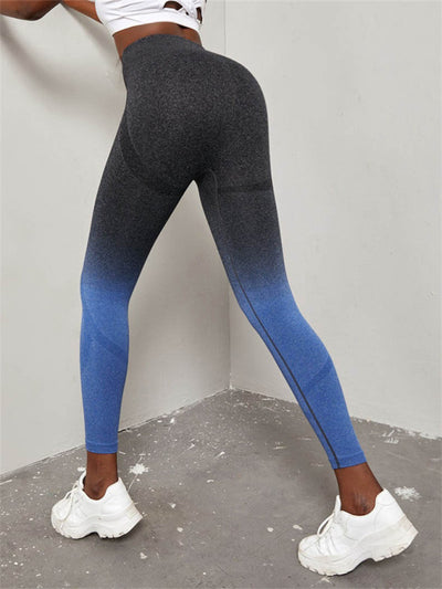 Seamless High Waist Gradient Color Seamless Sports Yoga Pants